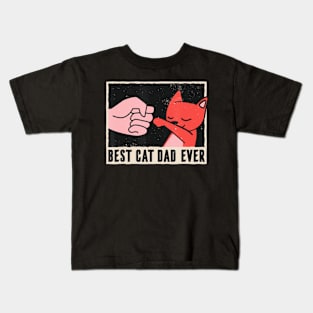 Best Cat Dad Ever Daddy Is The Best Cat Dad Kids T-Shirt